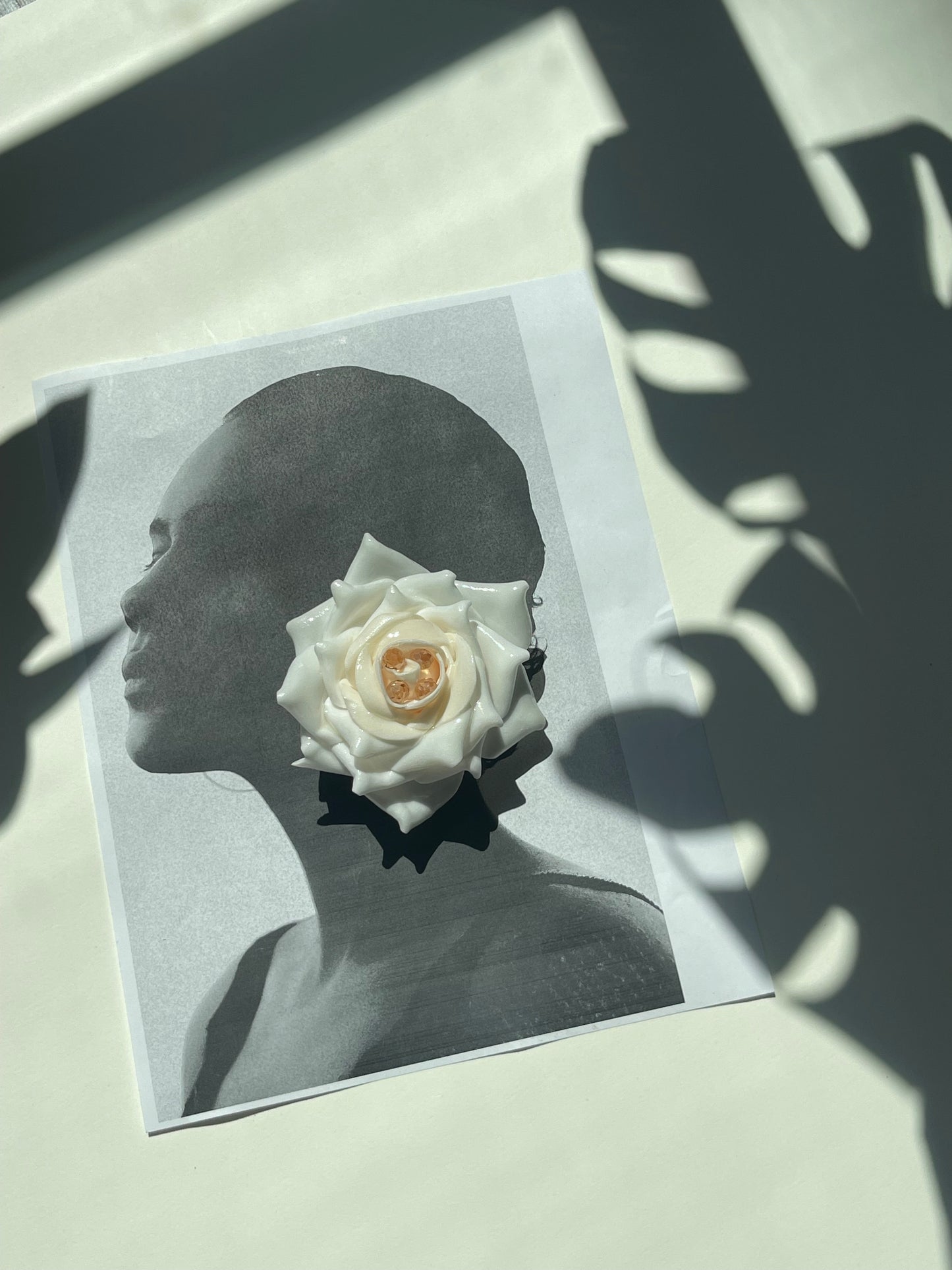 Snow Rose Earrings