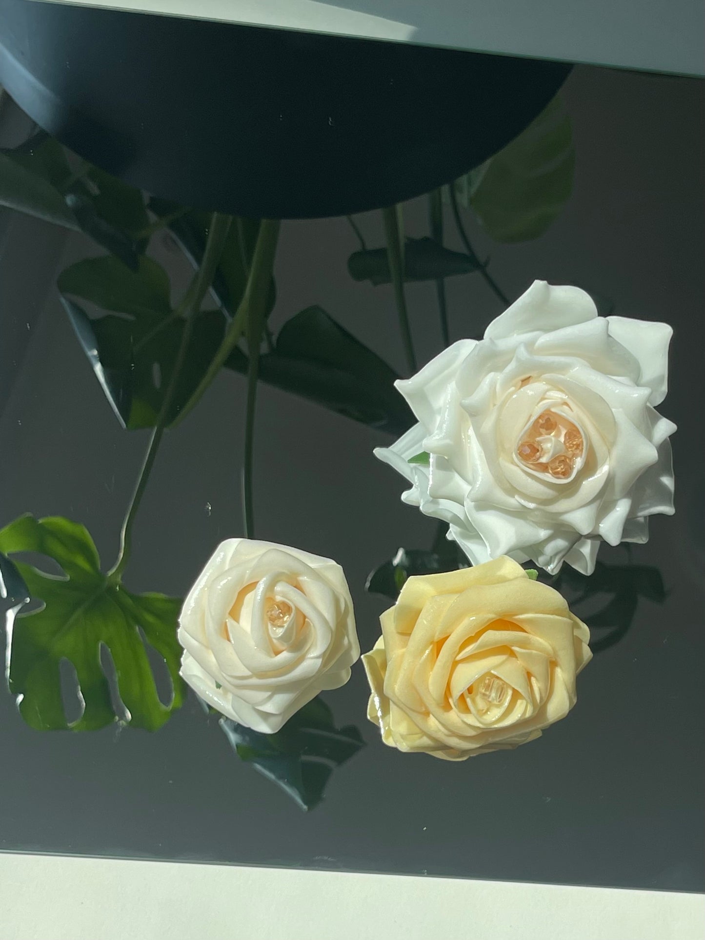 Snow Rose Earrings