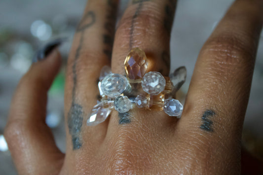 Stardust Halo Large Ring