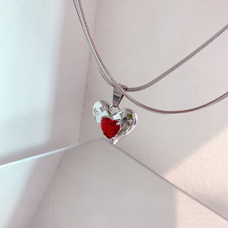 NEW Chrome Double Necklace