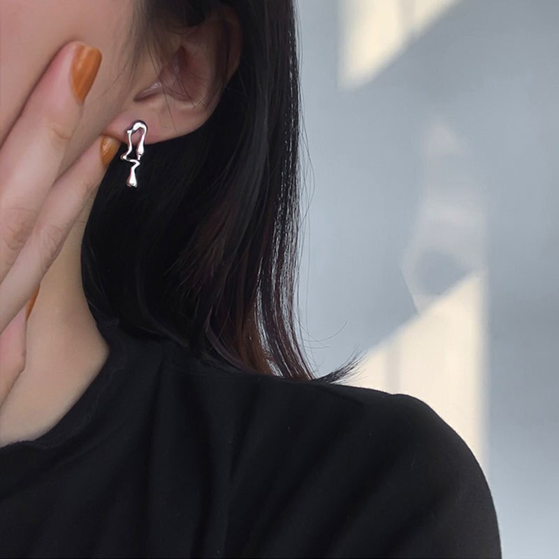 Drip Drop Asymmetrical Studs