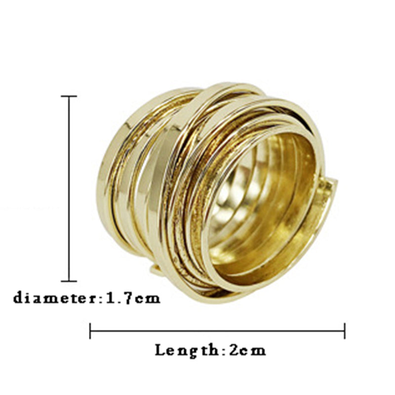 New Ins Minimalist Vintage Multi-layer Wide Ring Simple Exquisite Rings For Women Girls Fashion Jewelry Accessories Wholesale