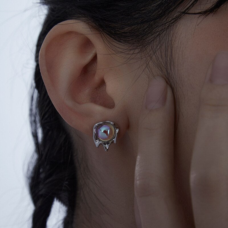 Be it Moonstone Stud Earrings