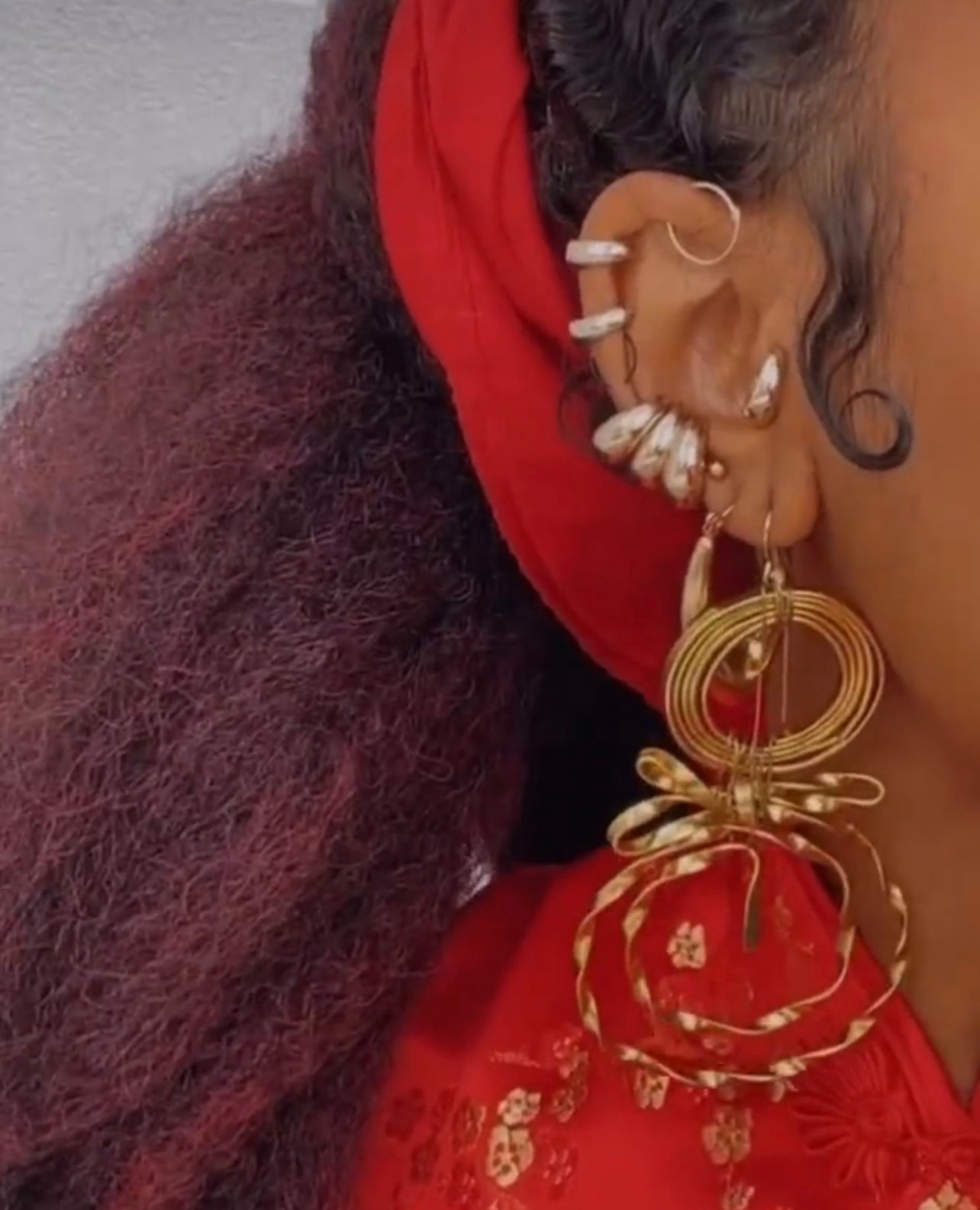 Cleo Puff Ear Cuff (Set of 2)