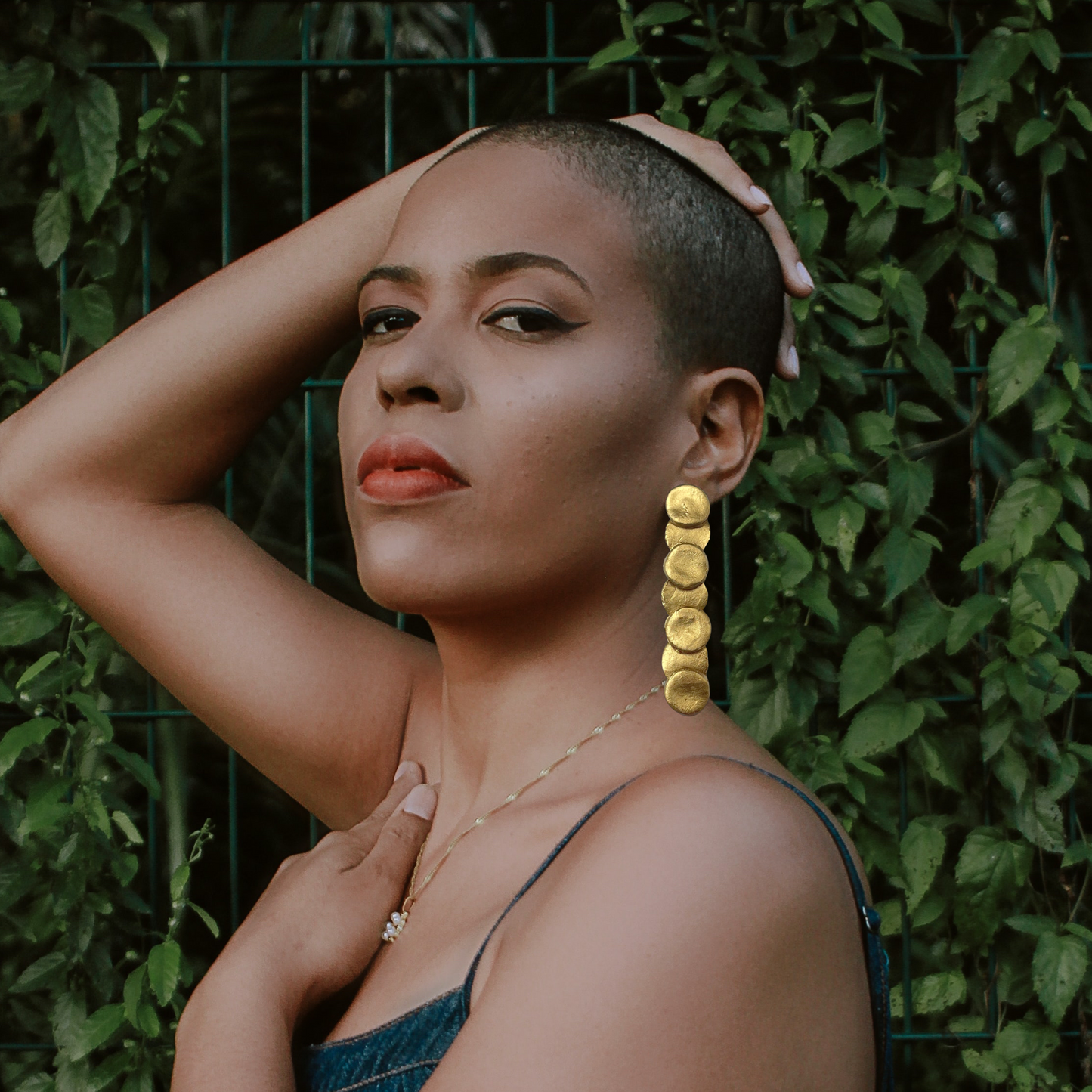 Coined Drop Earrings