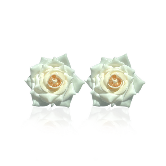 Snow Rose Earrings