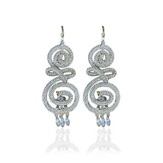 Crystal Goddess Drop Earrings