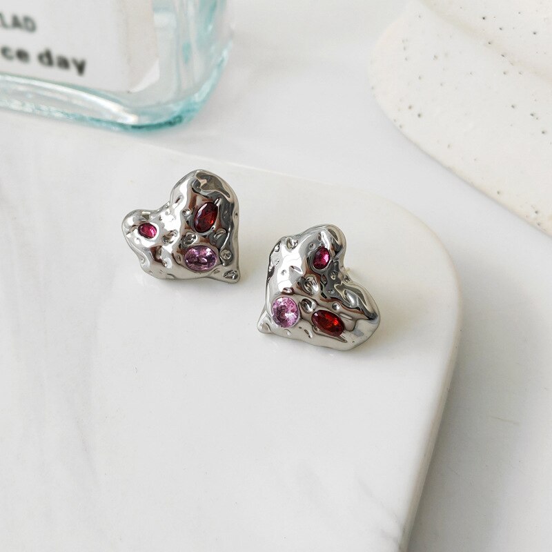 Titian Heart Studs