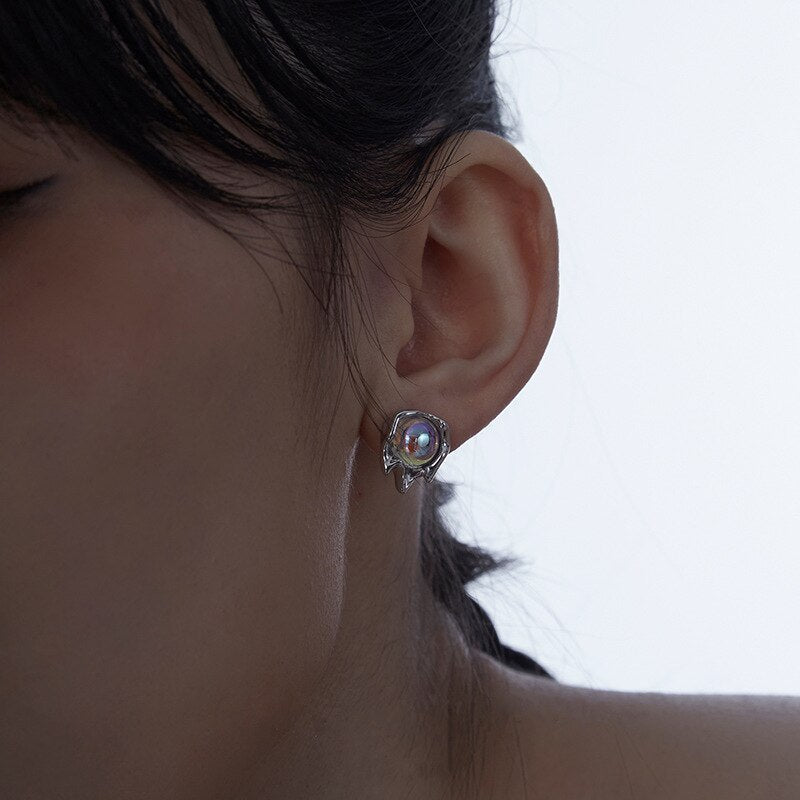 Be it Moonstone Stud Earrings