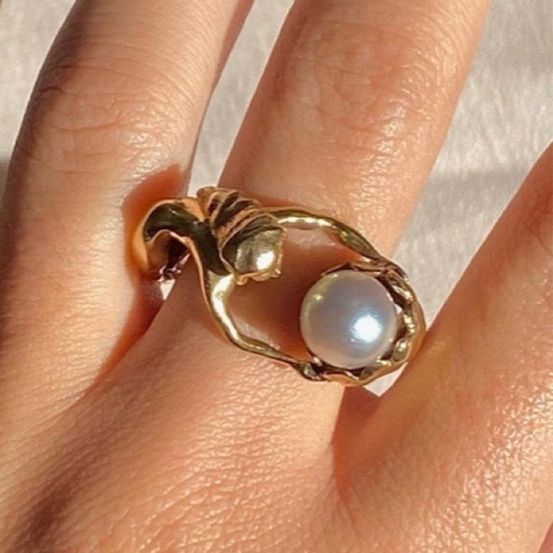 Te Amo Pearl Ring