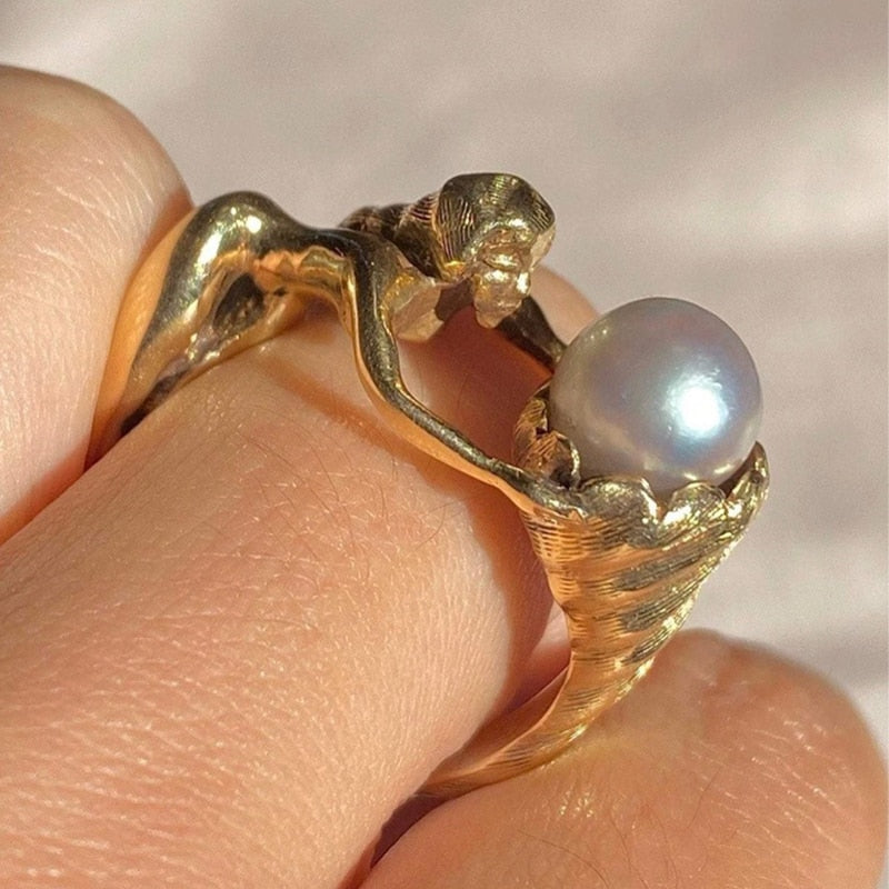 Te Amo Pearl Ring