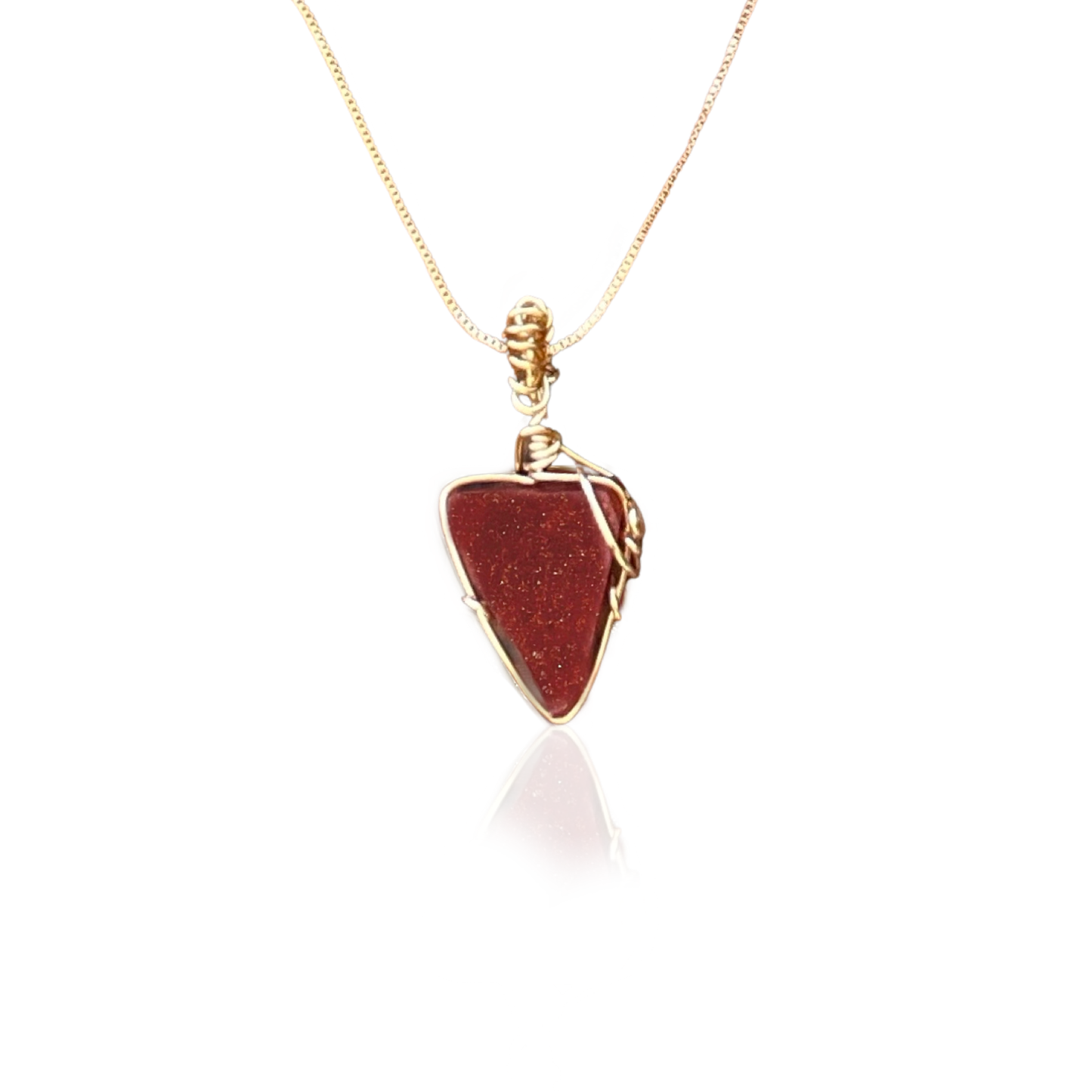 Jagged Pyramid Pendant Necklace