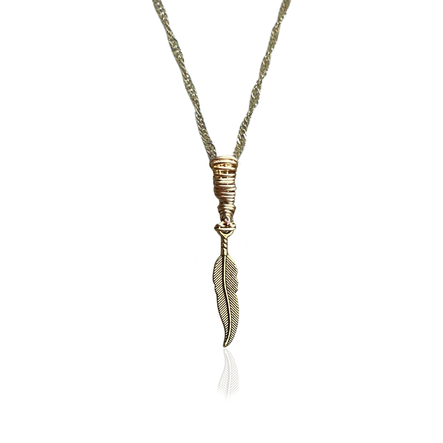 Mother’s Feather Pendant Necklace