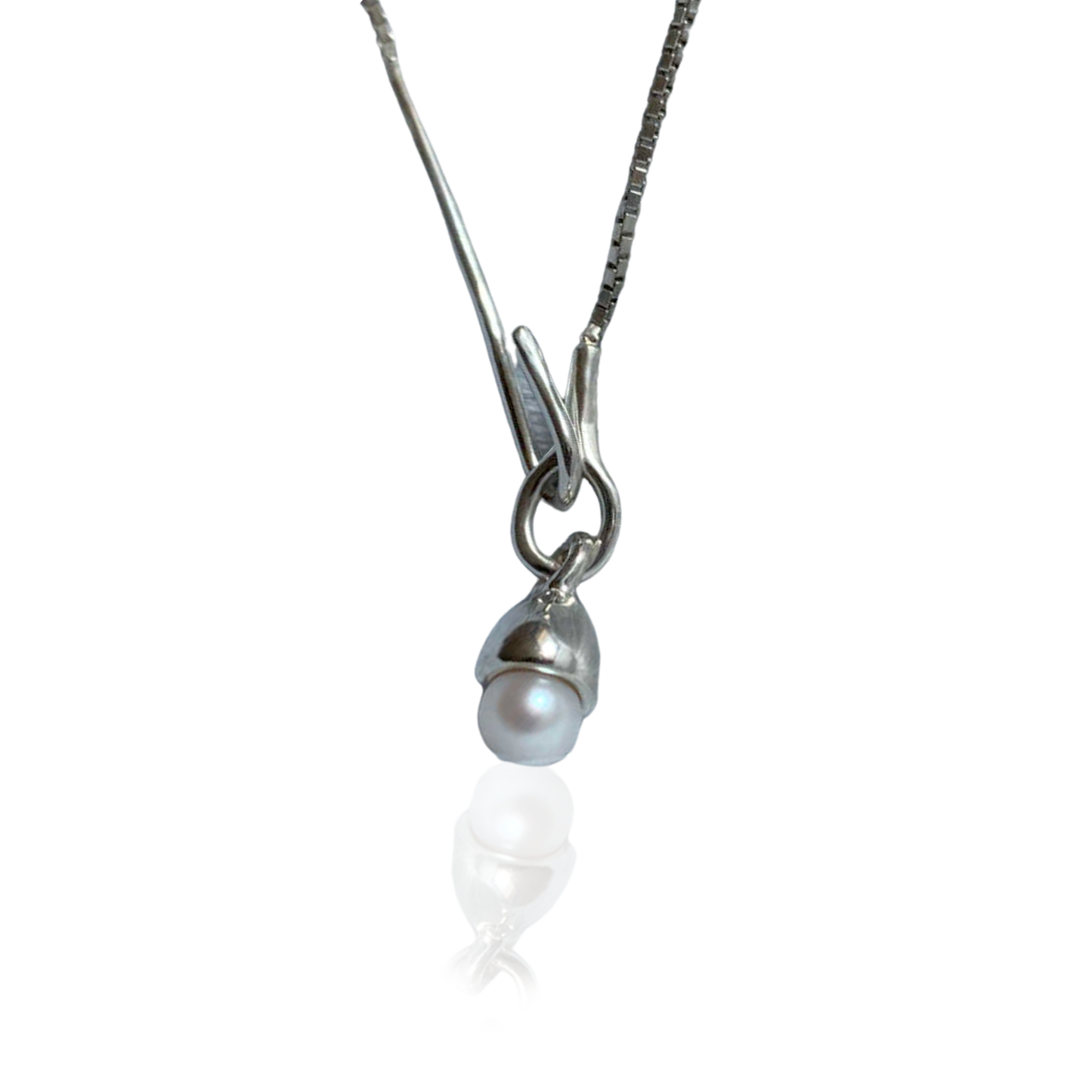 Mini Pearl Pendant Necklace