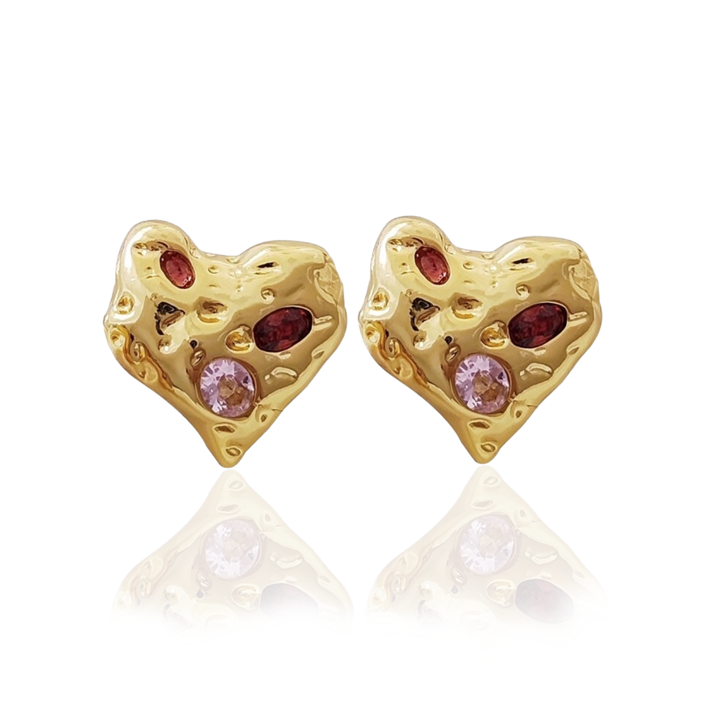 Titian Heart Studs