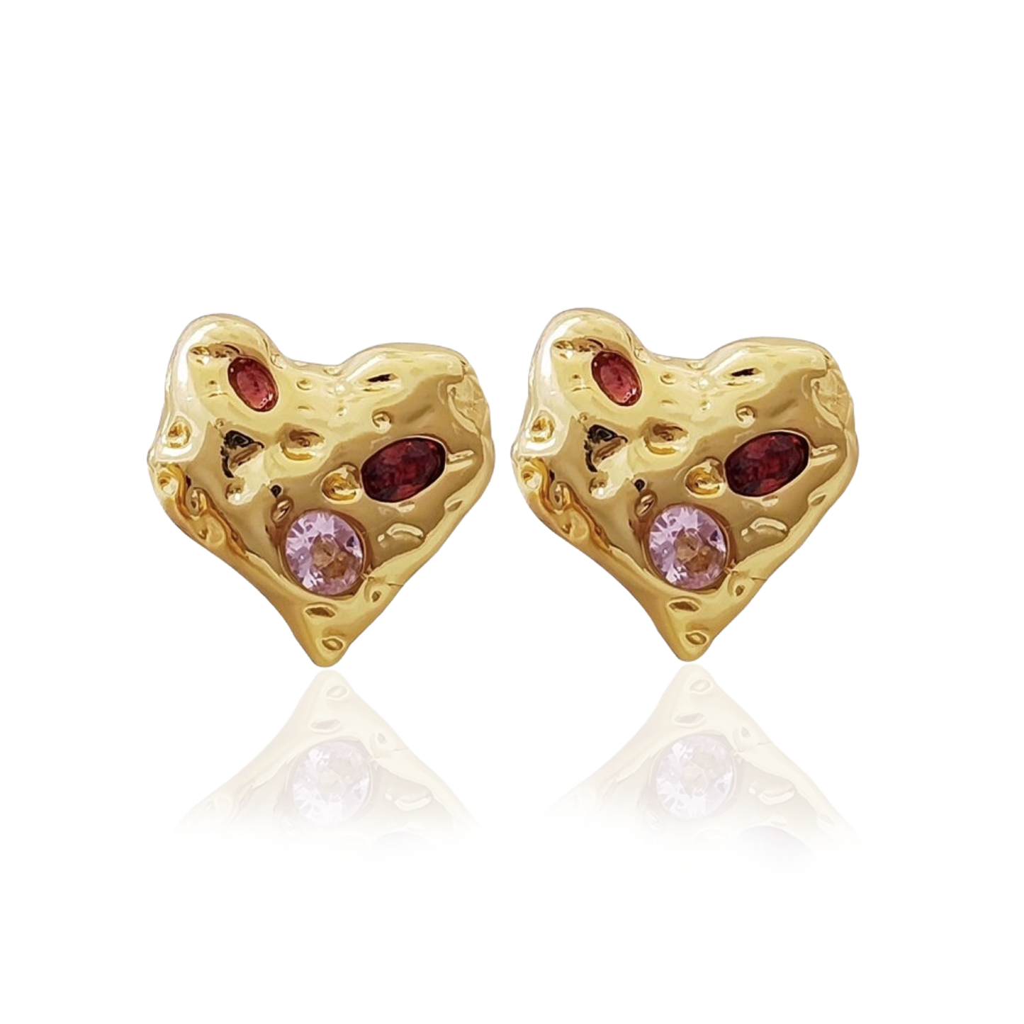 Titian Heart Studs