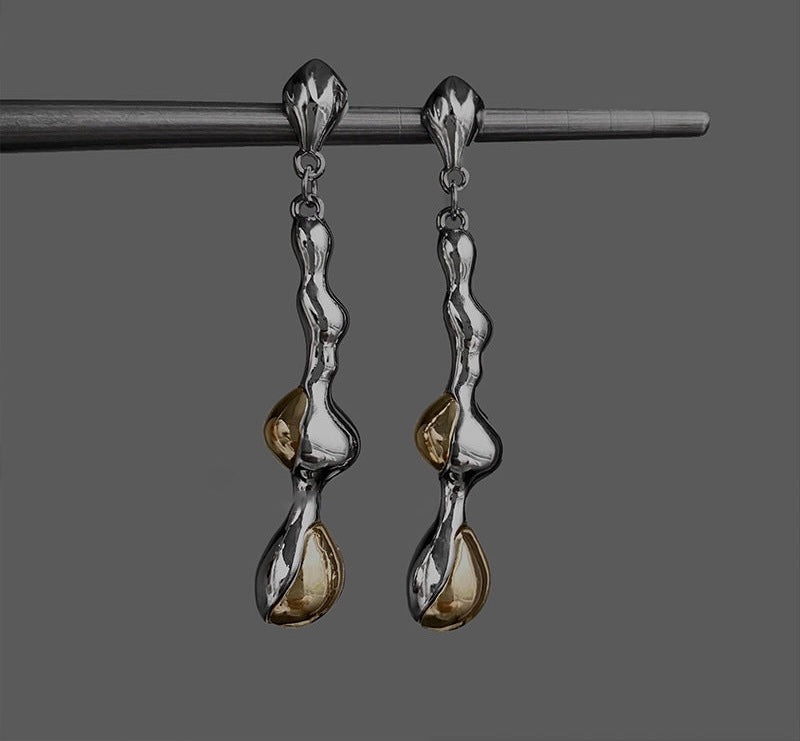 Needle Pop Drop Earrings