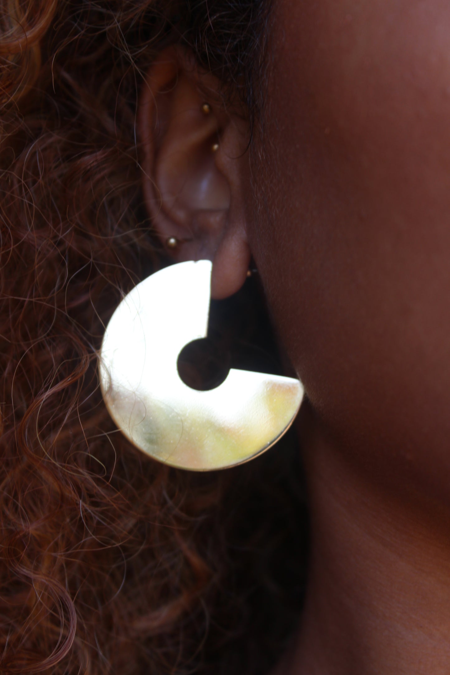 Azte Semi Circle Earrings