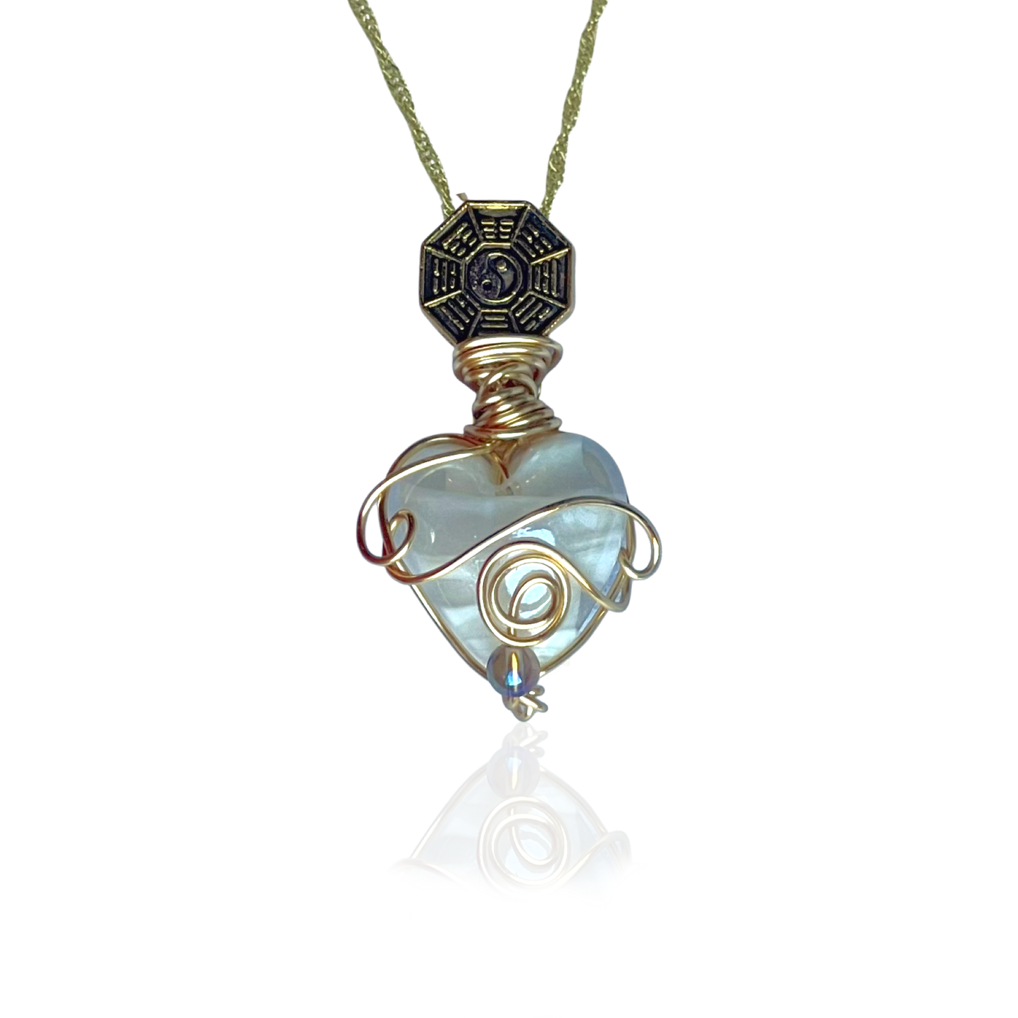 Hearted Aura Pendant Necklace